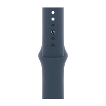 Apple Watch SE 2, 40 мм, корпус из алюминия серебристого цвета, спортивный ремешок цвета грозовой синий, GPS + Cellular, M/L